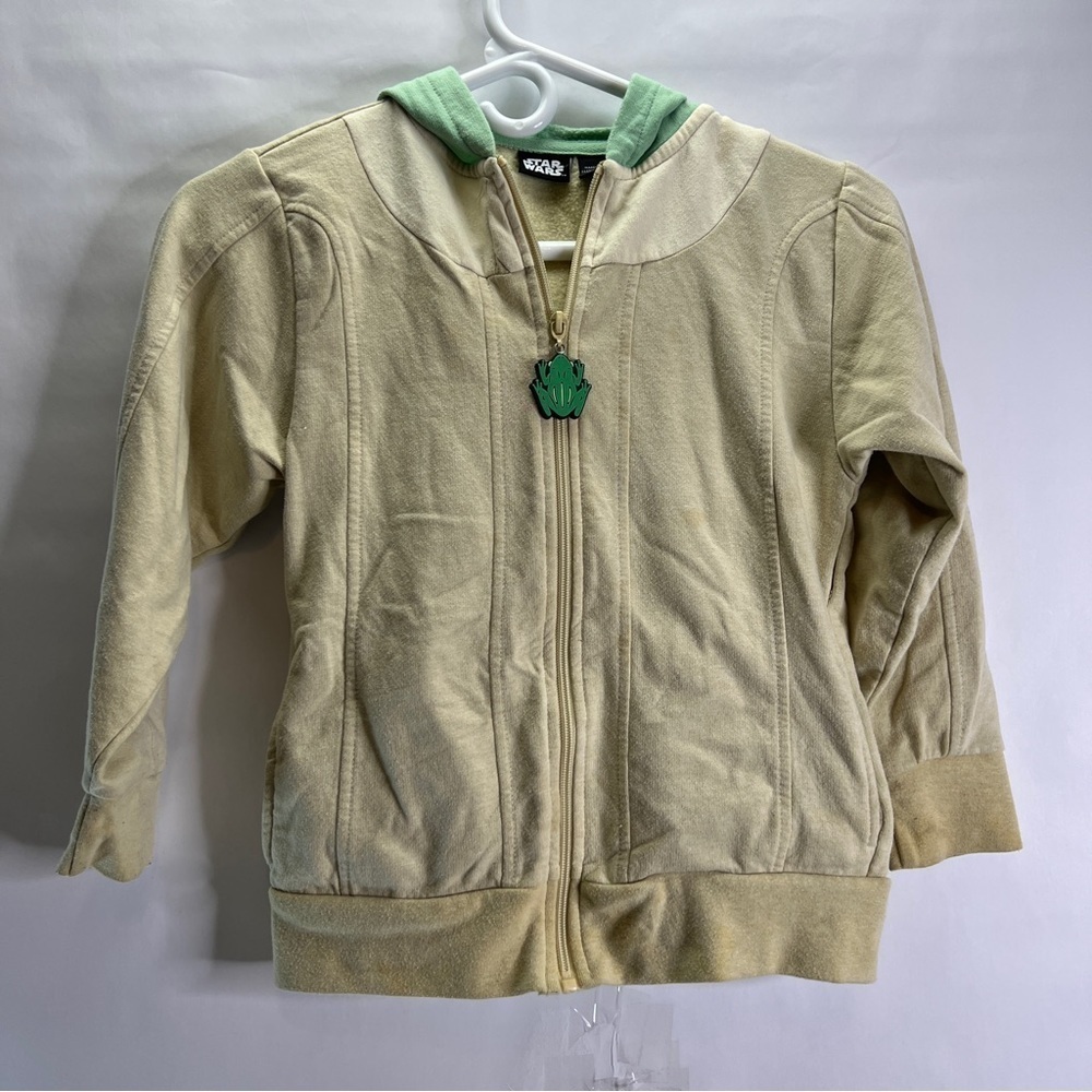 STAR Wars Yoda Hoodie Boys Sweater S - Picture 1 of 5